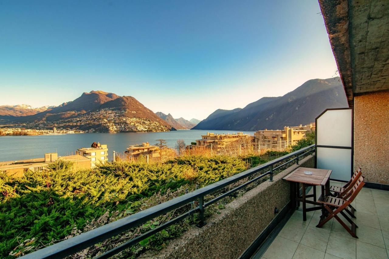 Paradise By Quokka 360 - With A 180 View Of The Gulf Of Lugano Appartement Paradiso Buitenkant foto