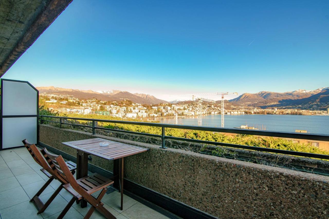 Paradise By Quokka 360 - With A 180 View Of The Gulf Of Lugano Appartement Paradiso Buitenkant foto